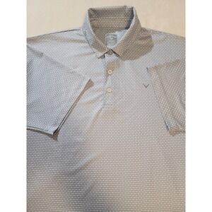 Callaway Opti-Dri Moisture-Wicking Men's Gray Golf Short Sleeve Polo Size XL